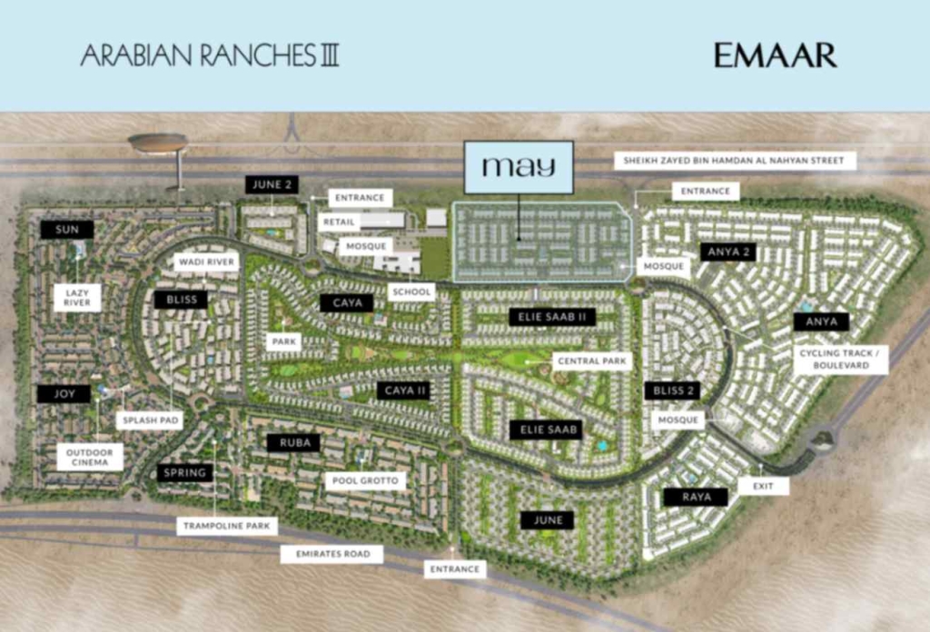 May - Arabian Ranches III by Emaar master plan